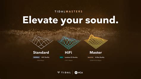 are all tidal songs master quality audio